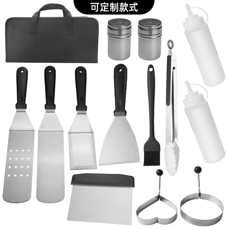 Barbecue Spatula Tool Stainless Steel Teppanyaki Set