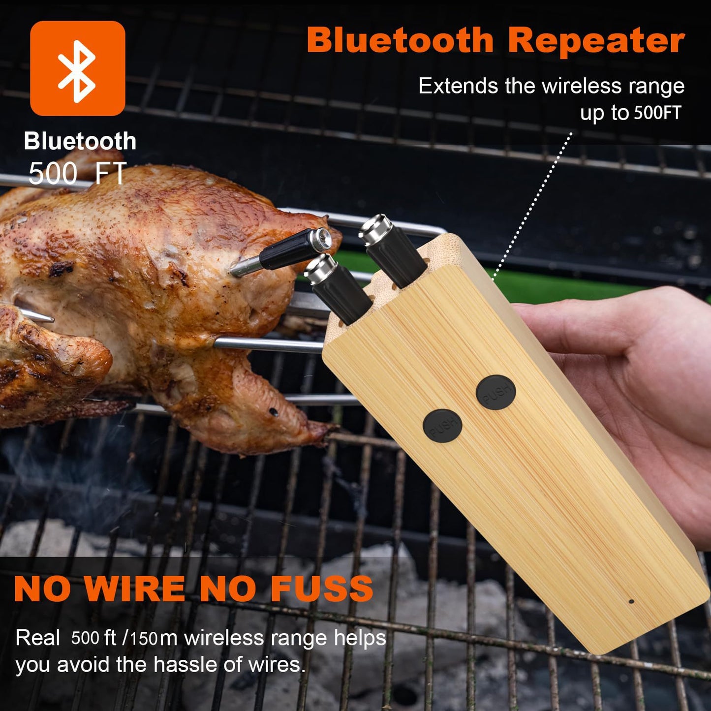 Smart Wireless Bluetooth Barbecue Barbecue Thermometer