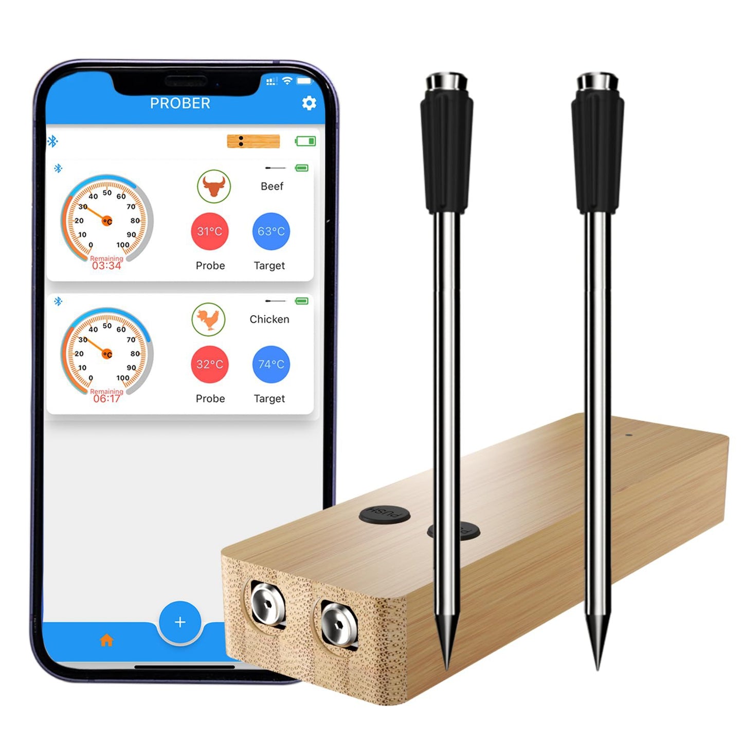 Smart Wireless Bluetooth Barbecue Barbecue Thermometer