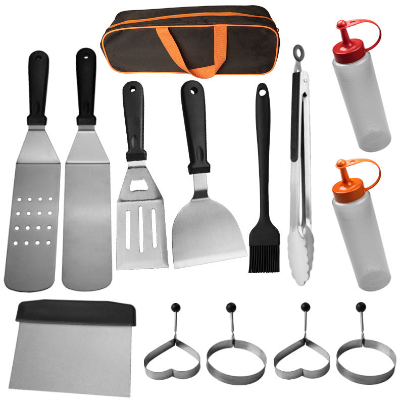 Barbecue Spatula Tool Stainless Steel Teppanyaki Set